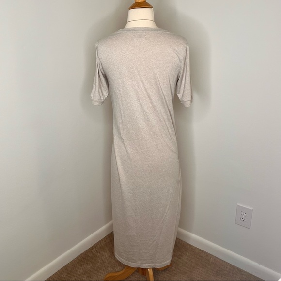 Madewell Mini Tee dress Light Beige midi length. Short sleeve Size XS - Picture 7 of 10